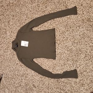 Forever 21 Long Sleeve Turtle Neck Crop Top